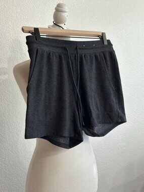 Stars Above Lounge Shorts Women’s Small Gray Soft Fleece Drawstring Sleep Shorts